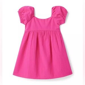 Janie And Jack The Picnic Perfect Dress Magenta Seersucker Baby Girl Size 6-12 M